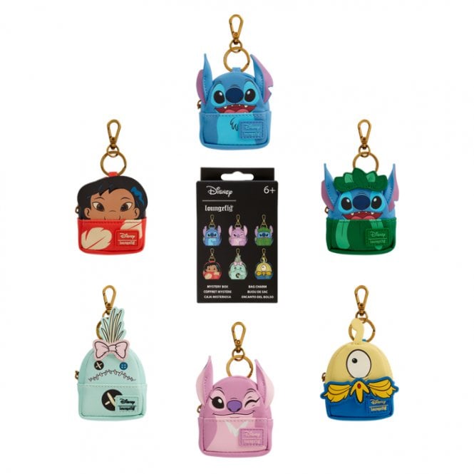Loungefly Lilo and Stitch Disney Mystery Mini Backpack Keychain Bag Clip