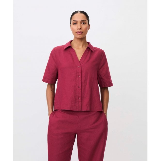 MASAI MaIryssa Linen Short Sleeve Shirt