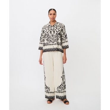 MaPelyssi Relaxed Fit Floral Trousers