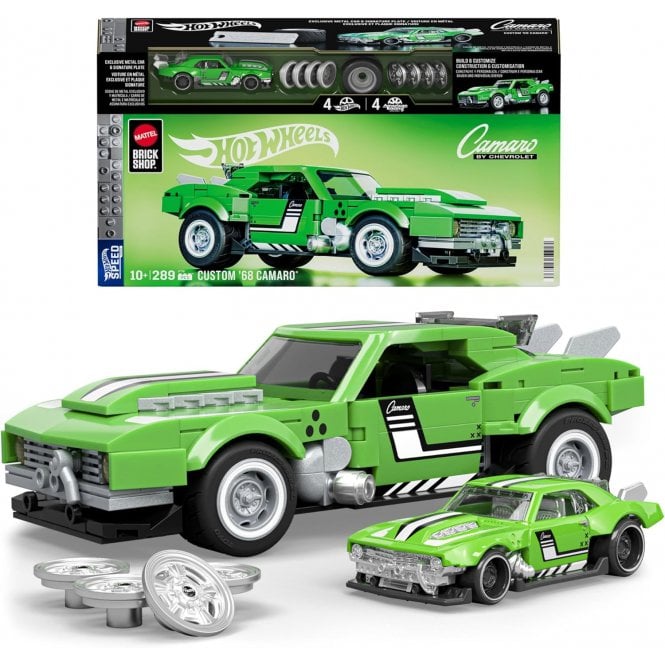 Mattel Brick Shop Hot Wheels Speed Custom 68 Camero Building Set