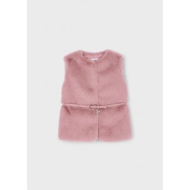 Fur Gilet with Belt