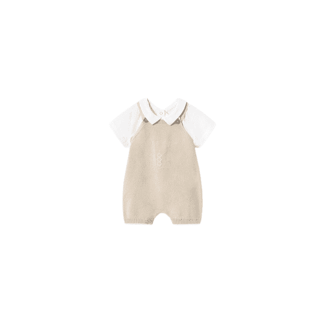 Mayoral Knit Dungaree Set
