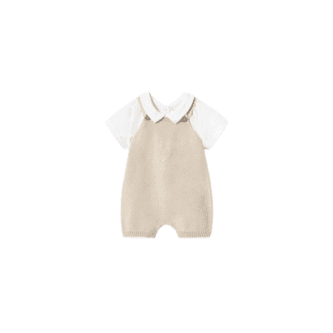 Knit Dungaree Set