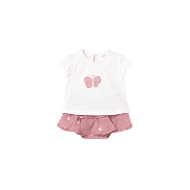 Newborn girl skirt and top set