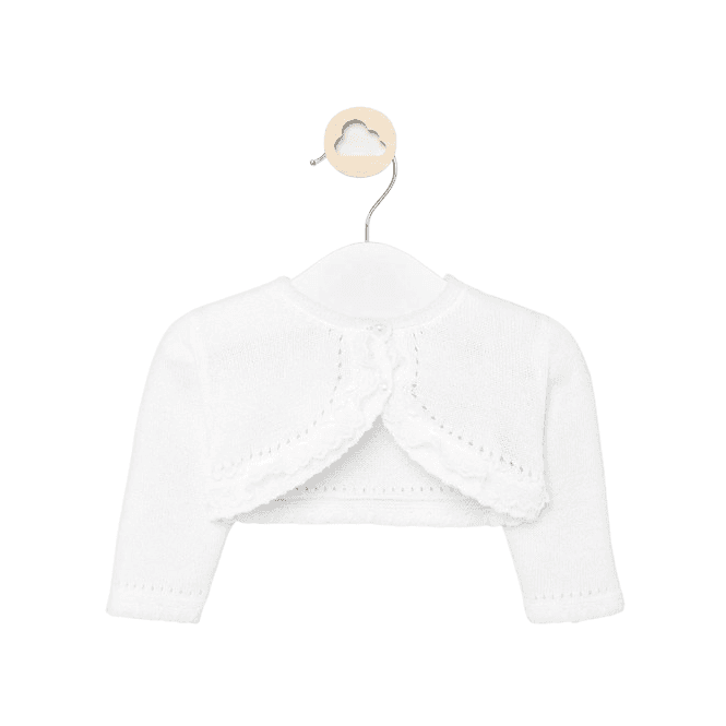 Mayoral Rebecas White Ceremony Cardigan