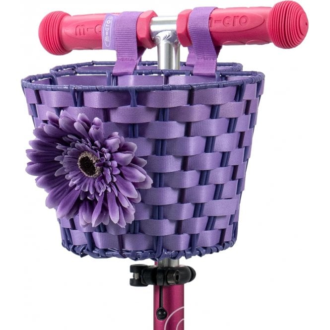 Micro Scooters Scooter and Bike Basket with Flower