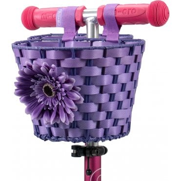 Scooter and Bike Basket with Flower