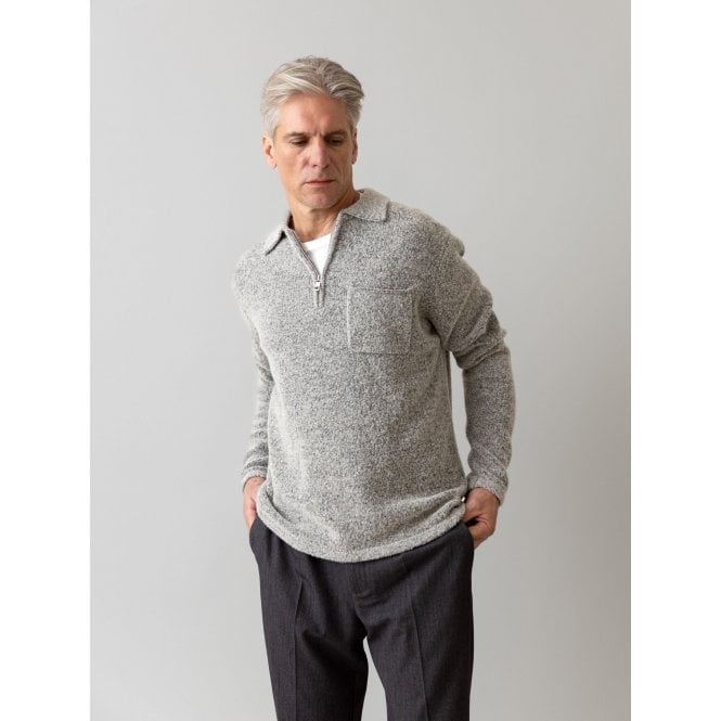 Mos Mosh Gallery MMGRyan Soft Zip Polo Pullover