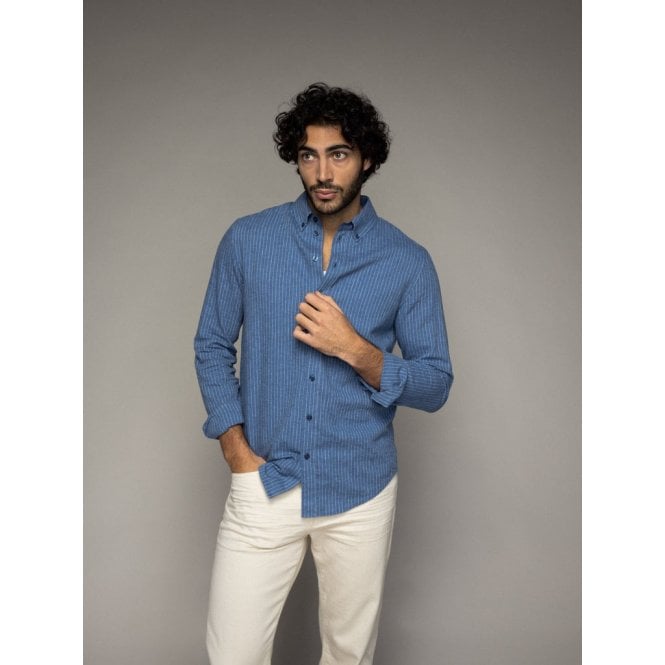 Mos Mosh MMGTheo Linen Stripe Shirt