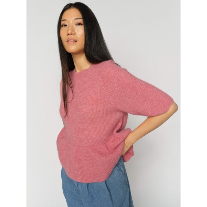 Mos Mosh MMThora SS O-Neck Frill Knit