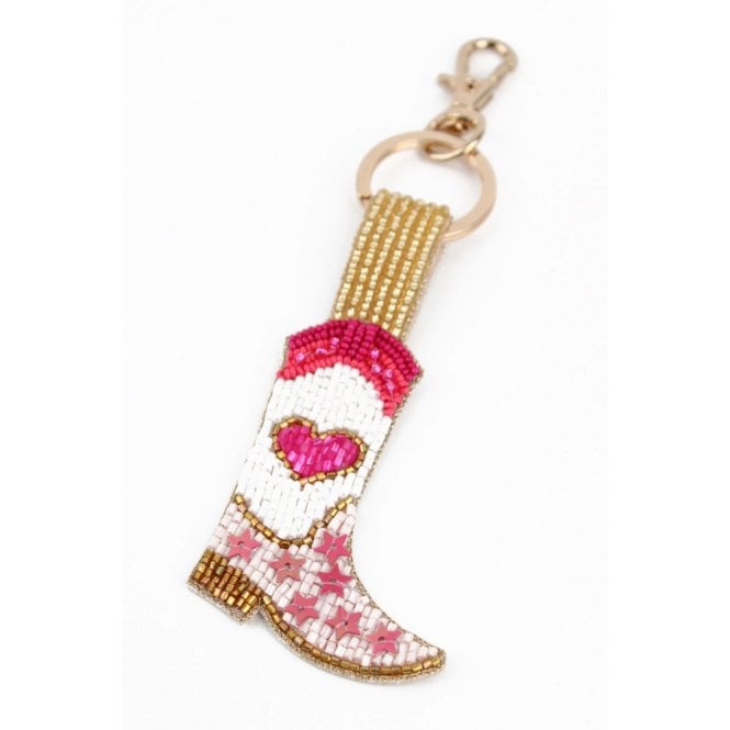 My Doris Pink Cowgirl Boot Keyring/Bag Charm