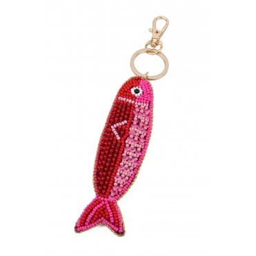 Red & Pink Fish Keyring/Bag Charm
