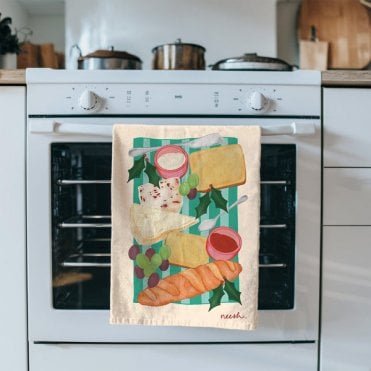 Cheeseboard Tea Towel
