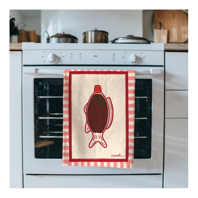 Neesh Home Soy Sauce Fish Tea Towel