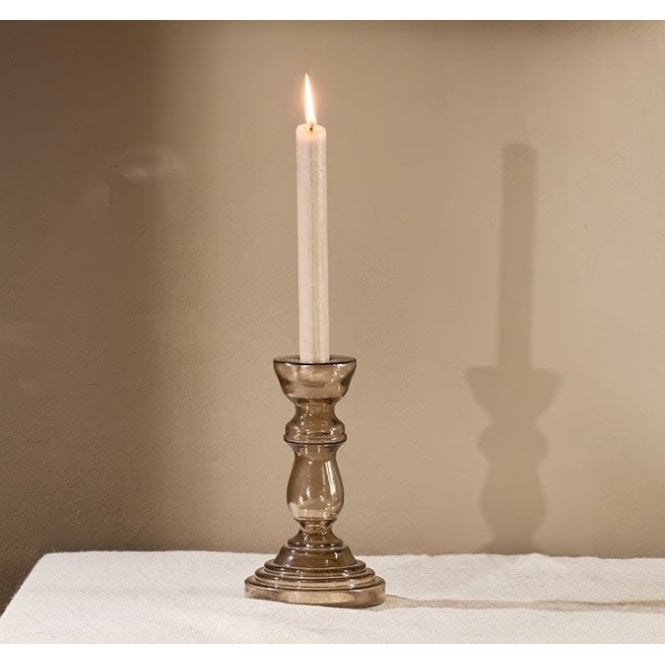 Nkuku Buran Glass Candlestick