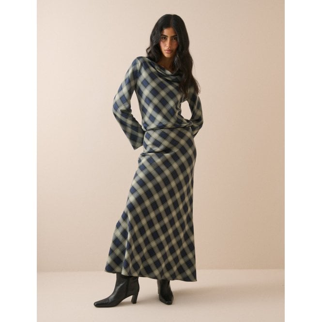 Nobody's Child Check Otto Maxi Skirt