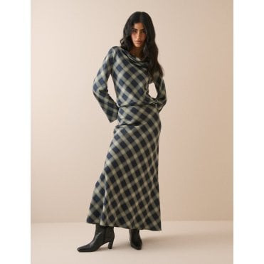 Check Otto Maxi Skirt