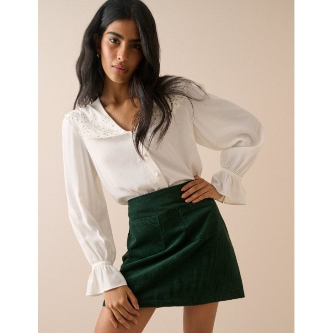 Nobody's Child Russell Cord Patch Pocket Mini Skirt