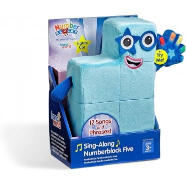 Learning Resources Sing-Along Numberblock Five Plush Interactive Toy