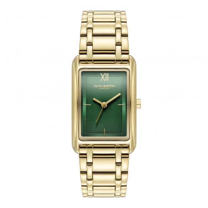 Olivia Burton 23mm Grove Forest Green & Gold Bracelet Watch