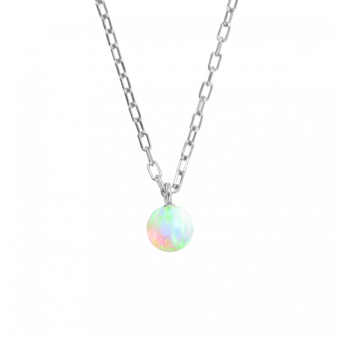 ORA ORBIA Small Sea Opal 8mm Pendant - 925 Sterling Silver