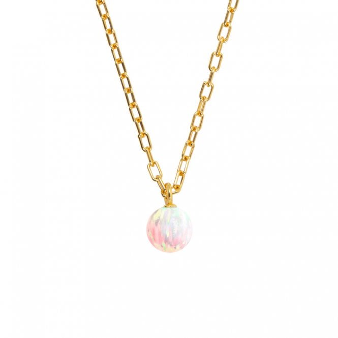 ORA ORBIA Small Sun Opal 8mm Pendant - 14ct Gold Filled