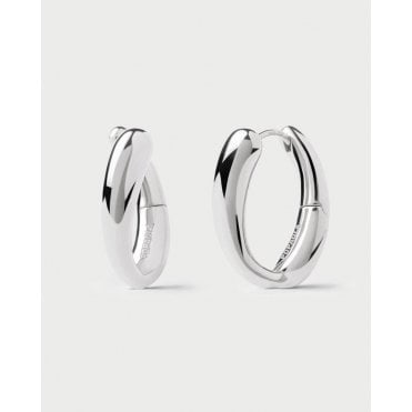 Helix Silver Hoops