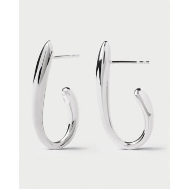 Volta Silver Hoops