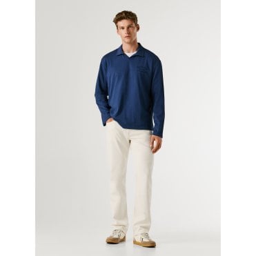 Cyril Embroidered Logo Long Sleeve Polo