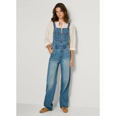 Elia Regular Fit Denim Maxi Dungarees