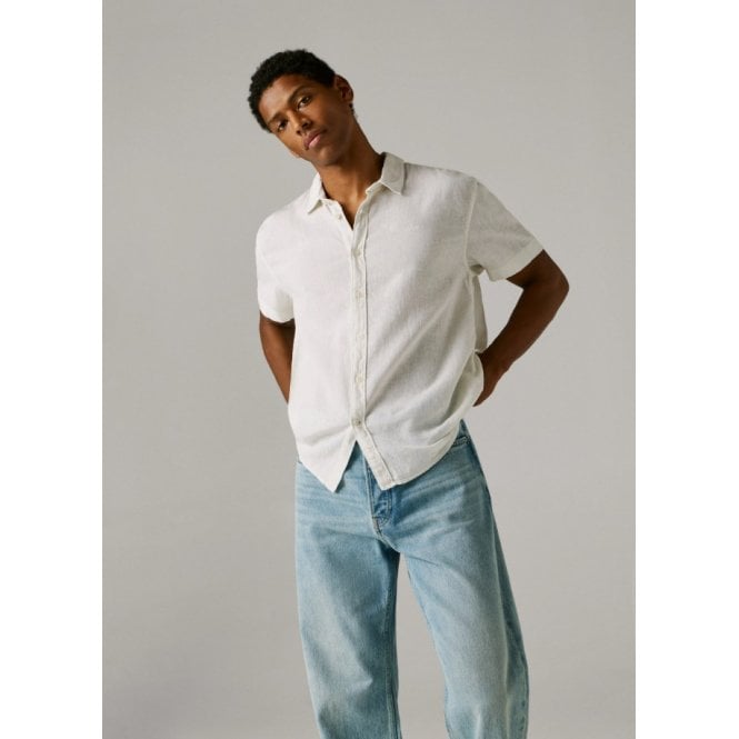 Pepe Jeans Percy Garment Dyed Short Sleeve Shirt
