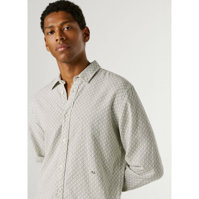 Pepe Jeans Portland Regular Fit Geometric Print Shirt