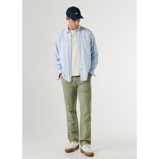 Pepe Jeans Pull On Comfort Linen Chino Trousers
