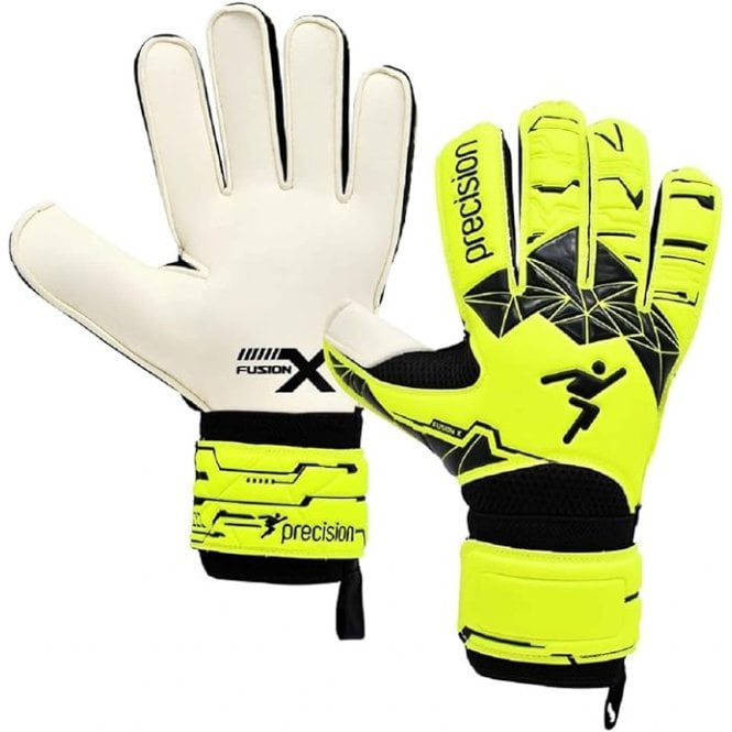 Precision Junior Fusion X Flat Cut Essential GK Gloves