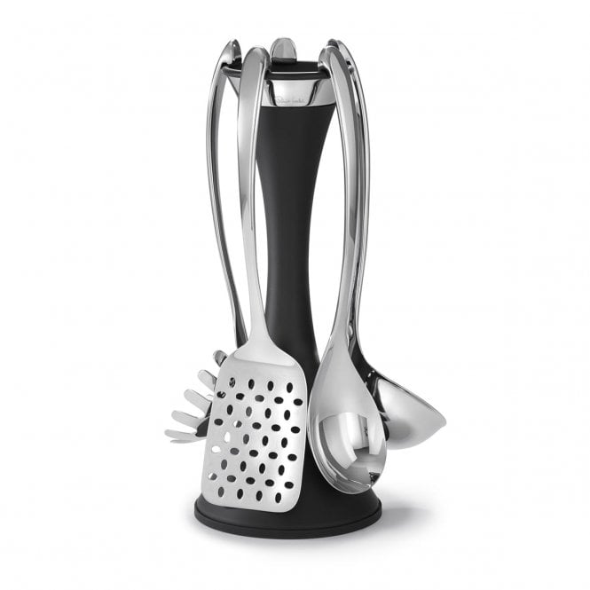Robert Welch Signature (BR) V Black Utensil Stand Set