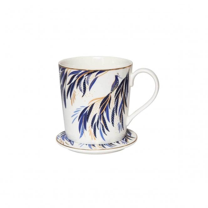 Sara Miller Anniversary Mug & Coaster Set