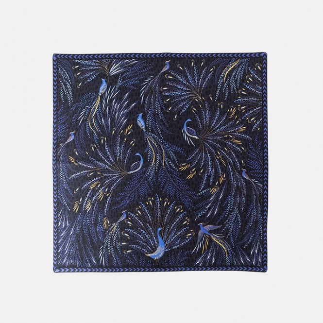 Sara Miller Anniversary Peacock Parade Napkins - Set of 2