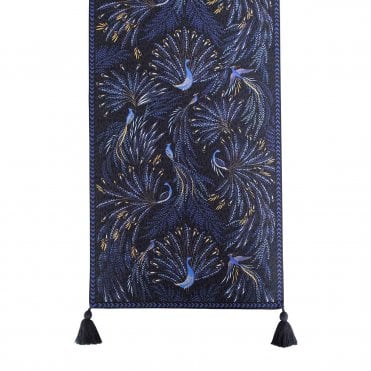 Anniversary Peacock Parade Table Runner