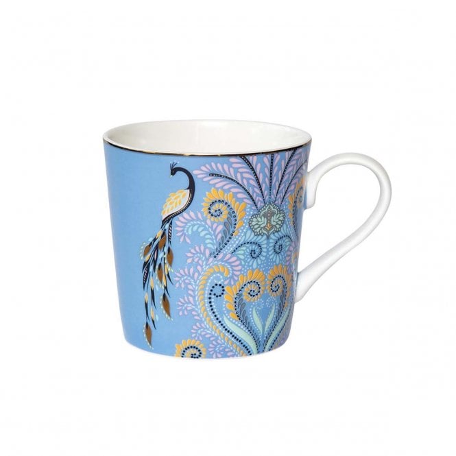 Sara Miller Peacock Filigree Mug