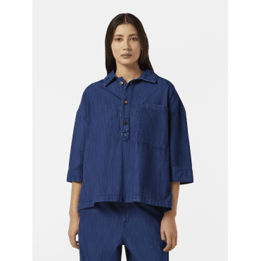 Lightweight Denim Popover Shirt