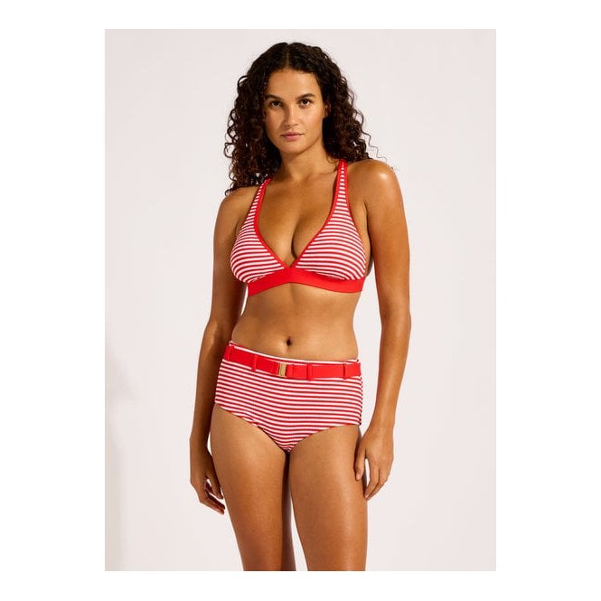 Seafolly Clubhouse Belted Hollywood Hipster Bikini Bottom