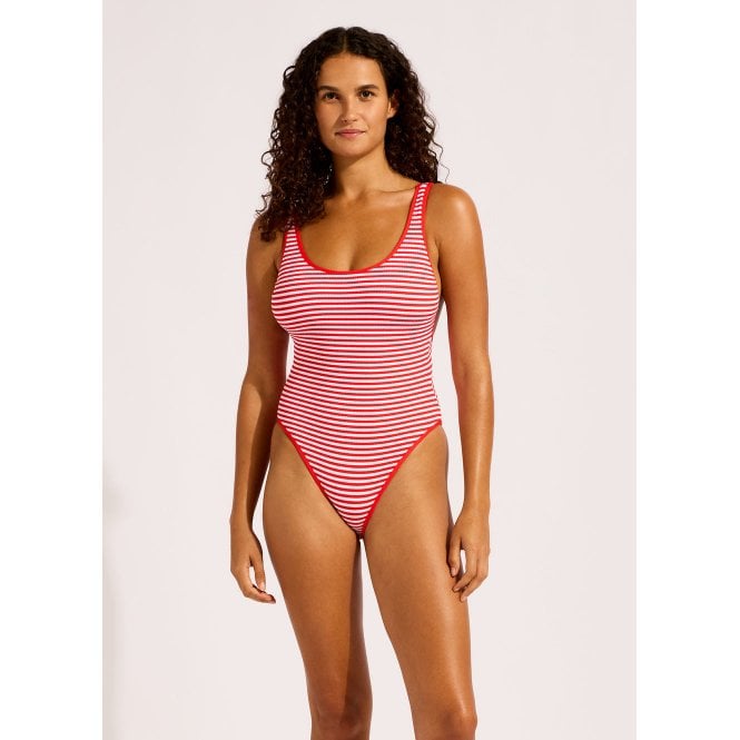 Seafolly Clubhouse Retro One Piece Swimsuit