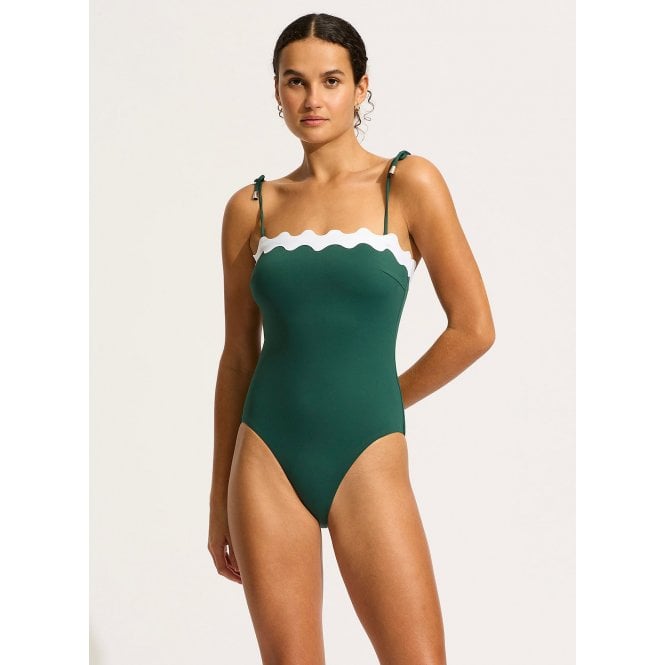 Seafolly Gia Ric Rac Bandeau One Piece