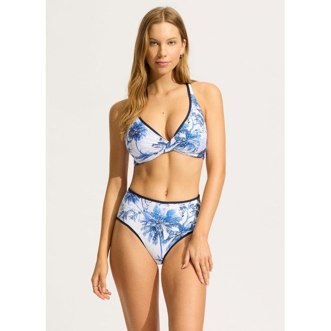Seafolly Marbella Wrap Front F Cup Bikini Top