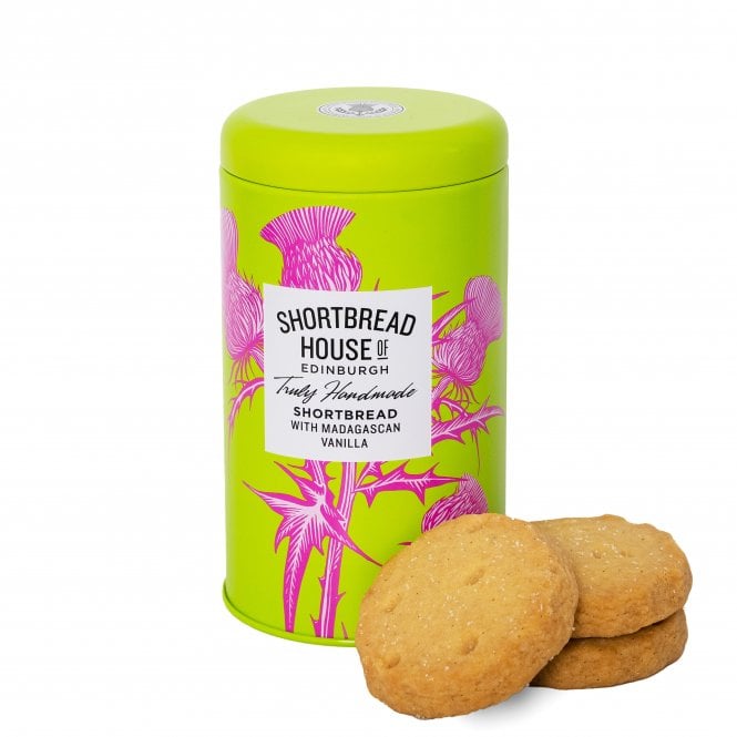 Shortbread House of Edinburgh 140g Tin of Truly Handmade Shortbread Biscuits with Madagascan Vanilla
