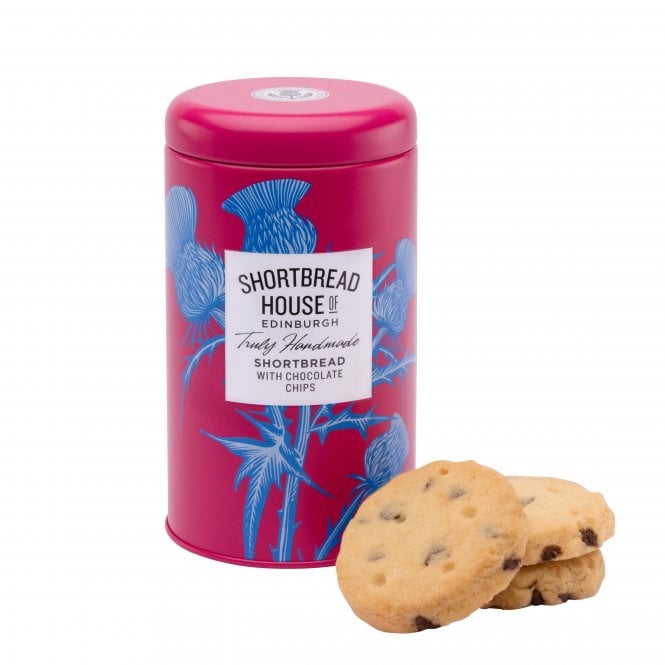 Shortbread House of Edinburgh 140g Tin of Truly Handmade Shortbread Biscuits with Rich Dark Chocolate