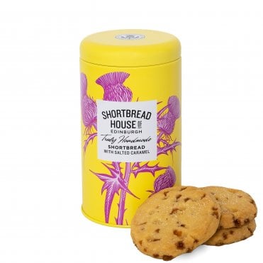 140g Tin of Truly Handmade Shortbread Biscuits with Salted Caramel