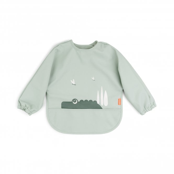 Done by Deer Sleeved Pocket Bib Croco