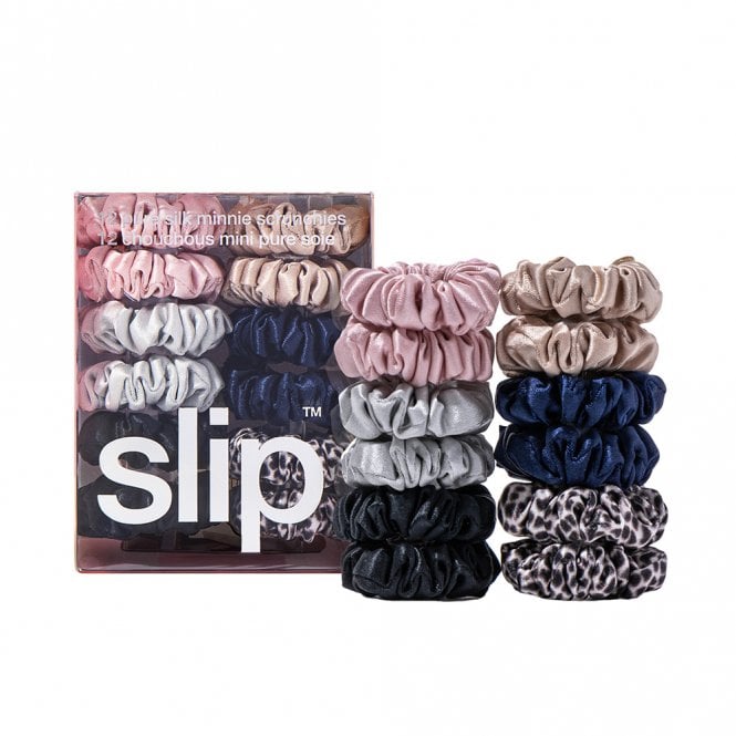 Slip Pure Silk Minnie Scrunchies - Set of 12