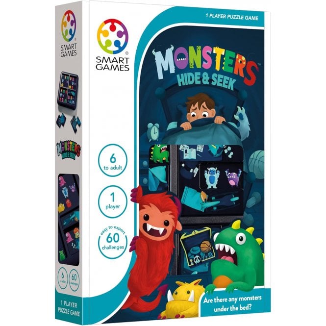 Smart Games Monsters Hide & Seek, Puzzle Game with 60 Challenges